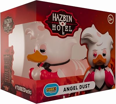 TUBBZ Hazbin Hotel Angel Dust Spider Rubber Duck Collectable Toy 9 cm