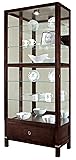 Howard Miller Curl II Curio Cabinet, Espresso
