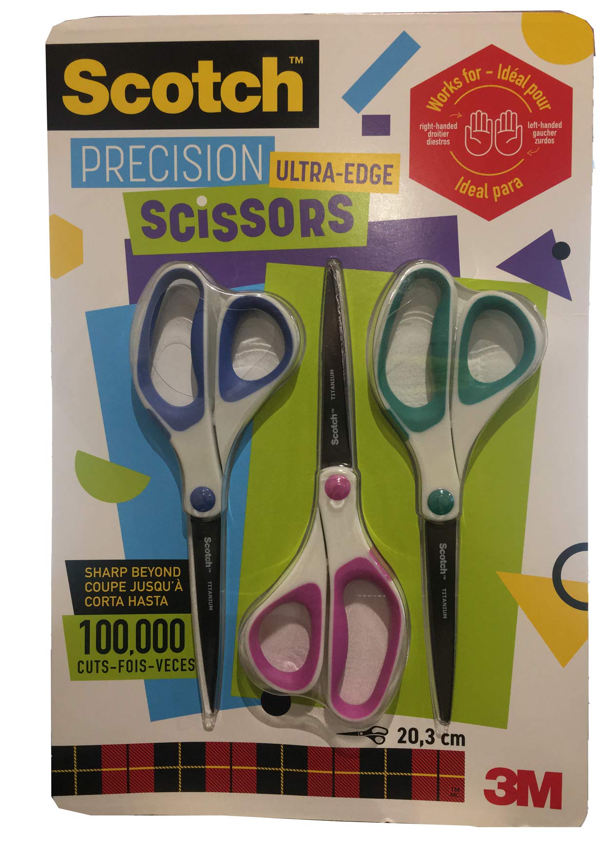 Scotch 509768 Scissors, Purple, Green, and Blue