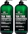 BOTANIC HEARTH Biotin Shampoo and Conditioner Set - with Ginger Oil & Keratin for Hair Loss and Thinning Hair - Fights Hair Loss, Promotes Hair Growth - Sulfate Free - for Men and Women Botanic Hearth Tea Tree Shampoo and Conditioner Set - with 100% Pure Tea Tree Oil, for Itchy and Dry Scalp, Sulfate Free, Paraben Free - for Men and Women - 2 bottles 16 fl oz each