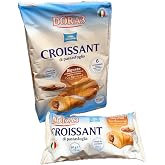 Dora3's-Croissant di Pastasfoglia, Two Flavoured Chocolate Cream and Milk Cream, Individually Wrapped, 6 Count