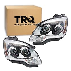TRQ 2 Piece Headlight Assembly Set Halogen Driver
