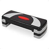 BalanceFrom 31-inch Aerobic Step Platform Trainer with 3 Adjustable Risers