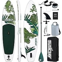 11' Inflatable Stand Up Paddle Boards with Premium SUP Board