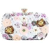 Lanpet Women Clutches Flower Evening Handbag Chain Strap Shoulder Bag
