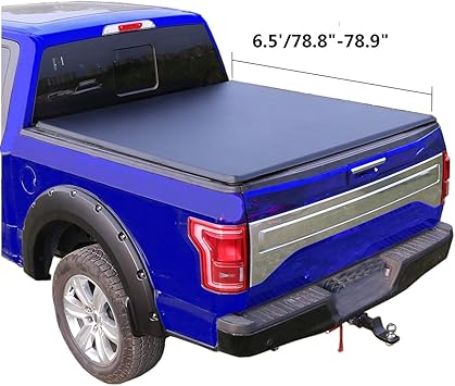 Amazon Com Yabolan 6 5 78 8 Soft Tri Fold Truck Bed For 2014 2018 Silverado Sierra Tonneau Cover Automotive