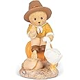 Roman Cherished Teddies Ephraim Bear with Goose Thanksgiving Figurine 4.7 Inch