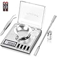Fuzion Milligram Scale, 50g/0.001g Digital Milligram Scale with Calibration Weights, Jewelry and Gem Scale, Mg Scale for Powder Medicine, Reloading, Includes Scoop, Powder Pan and Tweezers