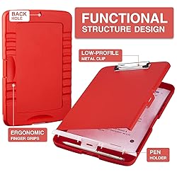 Sooez Clipboard with Storage, High Capacity Nursing