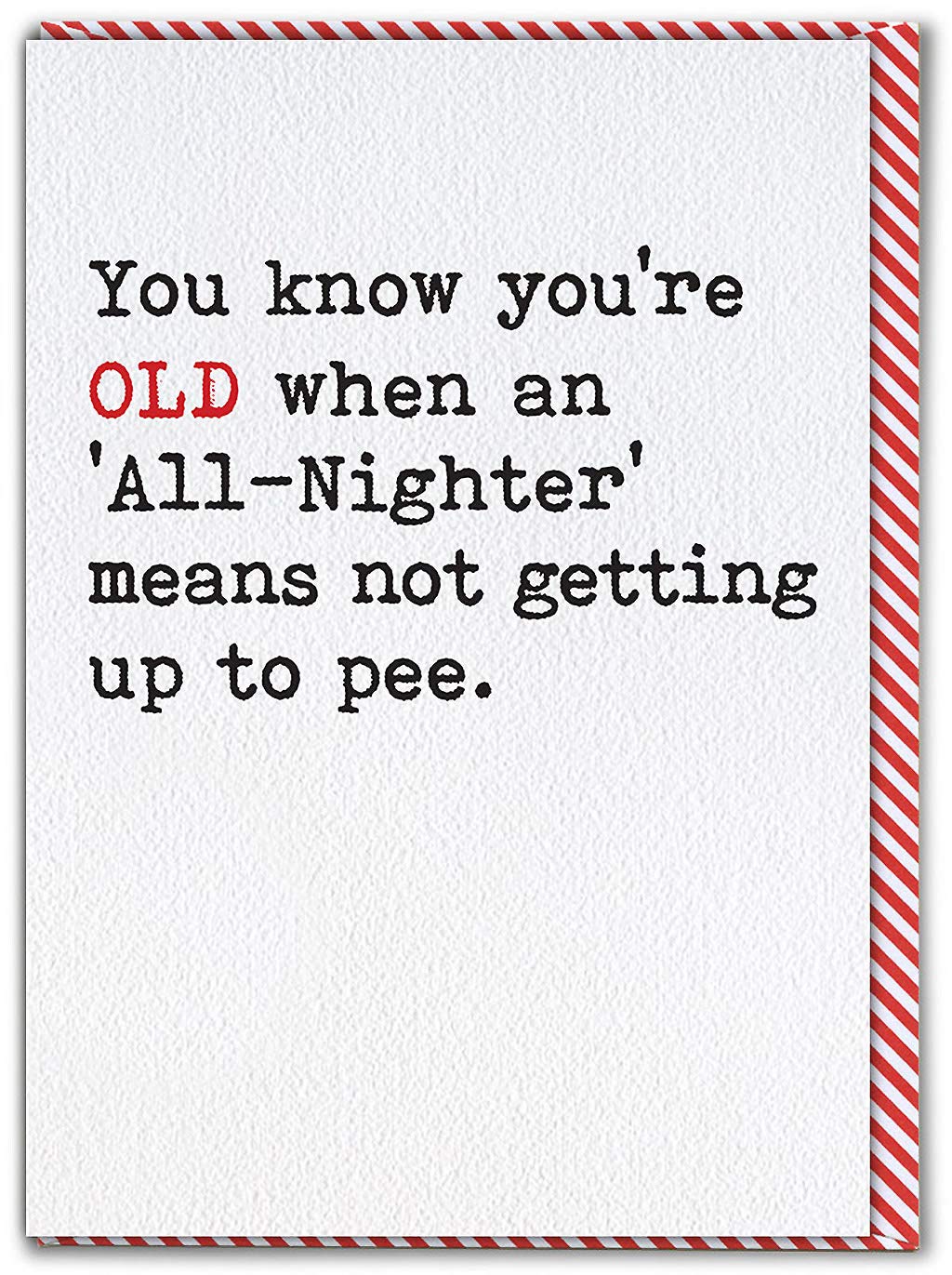 Brainbox Candy - Funny Birthday Cards Silly Humorous Happy Birthday - 'All-nighter' - Perfect For Best Friends Mates Him Her Boyfriend Girlfriend Partner