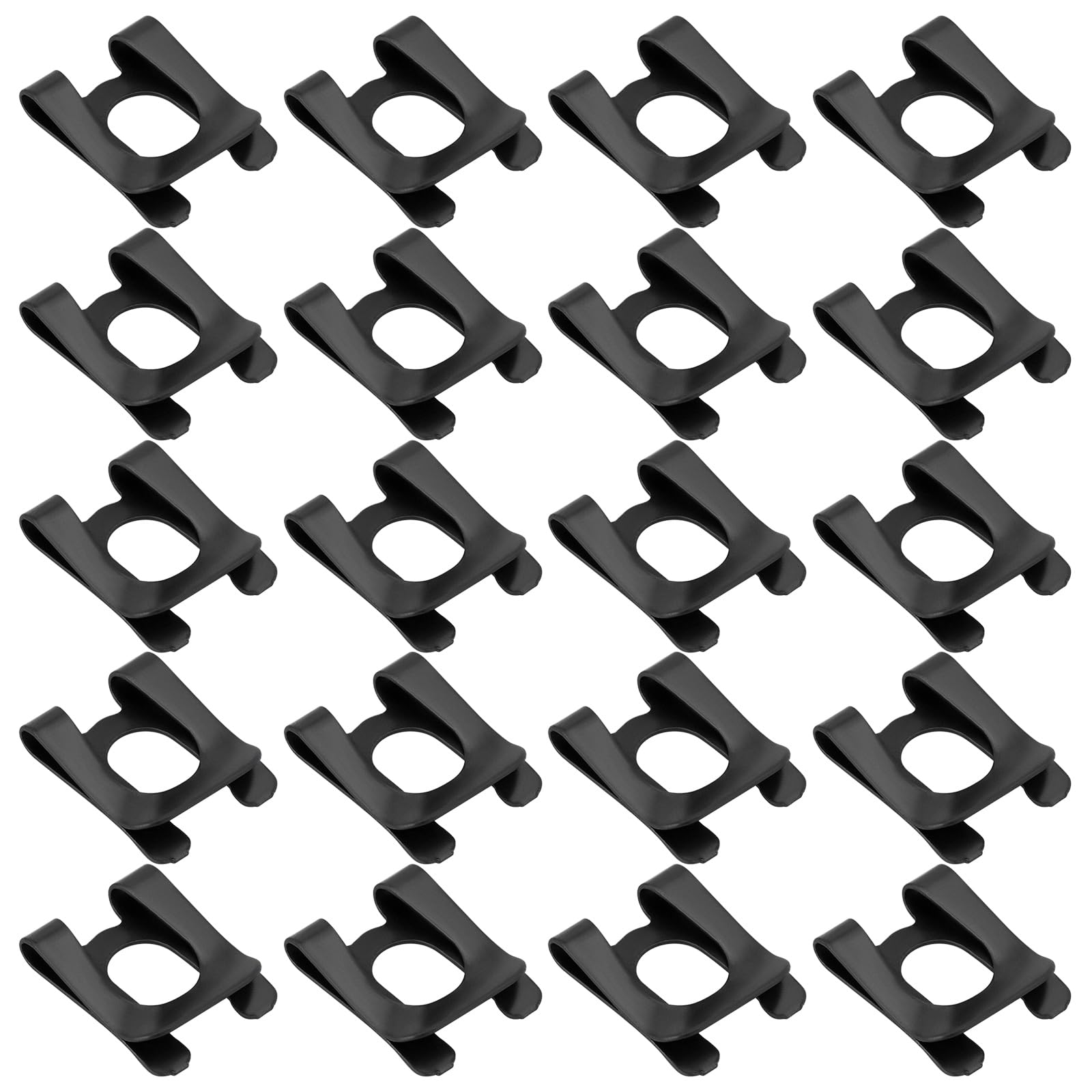 The Lord of the Tools 20Pcs Circlip SL Clip M8 Spring Stop for Bolt Shaft DK Retaining Ring Anti-Loosening Card for Cars Toys Furniture 8x18mm Black