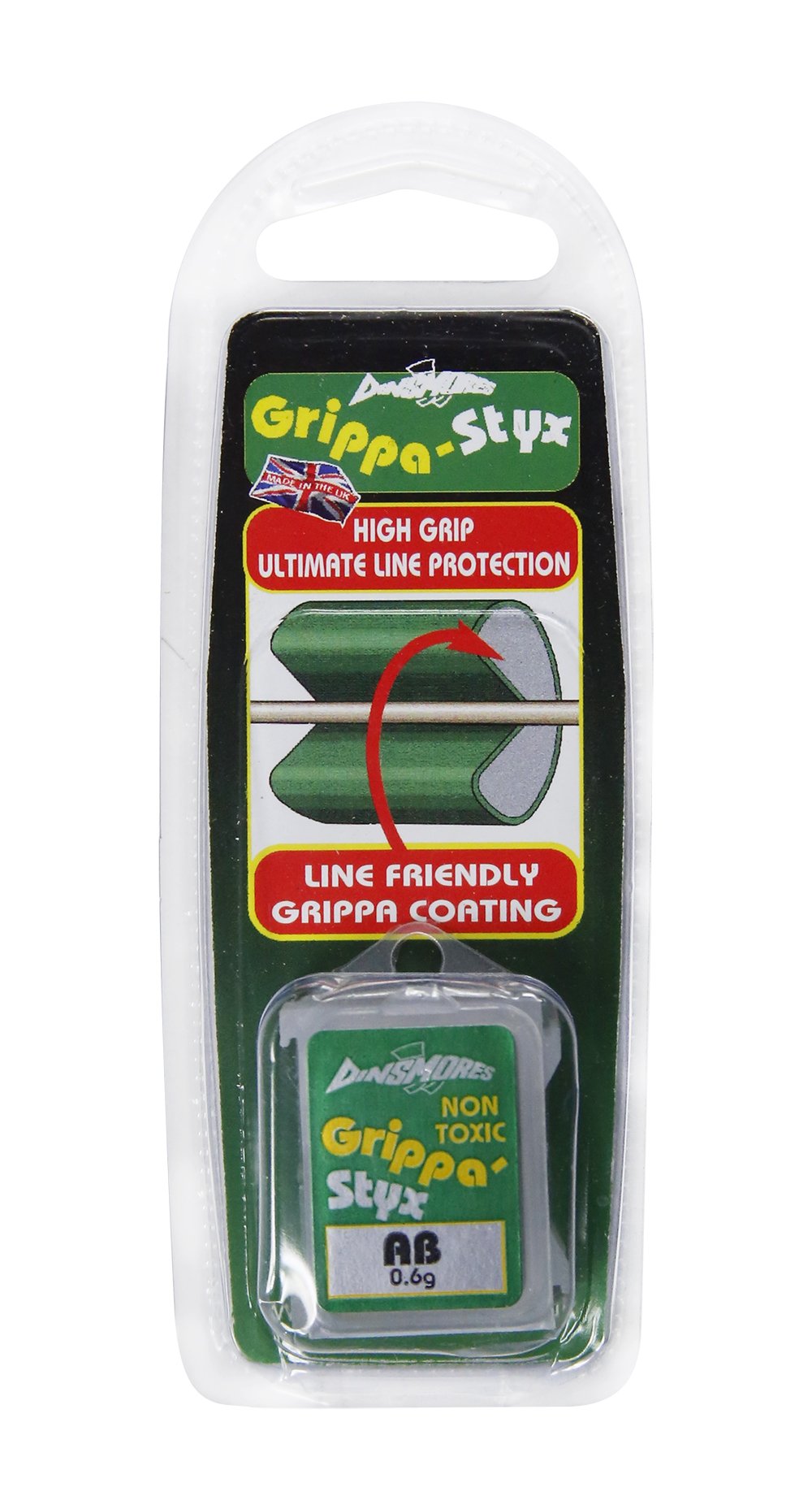 Dinsmores Non-Toxic Flip Top Grippa-Styx - Green, Size BB