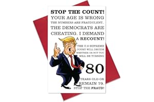 Ogeby Funny 80th Birthday Card, Hilarious 80 Years Old Birthday Card Gift for Friends, Dad, Mom, Husband, Wife, Brother, Sister