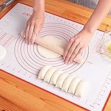 LIMNUO Silicone Pastry Baking Mat Non Stick Large Extra Thick with Measurements Baking Mat,Counter Mat, Dough Rolling…