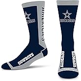 For Bare Feet - NFL Officially Licensed Men's & Women's MVP Classic Crew Socks Dallas Cowboys - America's Team
