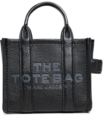 Amazon.com: Marc Jacobs The Mini Crystal Canvas Tote (Black