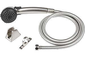 Dura Faucet DF-SA400K-SN RV Hand Held Shower Head, Stainless Steel Hose Kit (Brushed Satin Nickel)