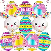 Easter Egg Balloons Easter Balloons Easter Bunny Balloons for Party Decorations Supplies and Holiday Celebration