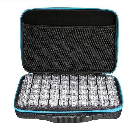 Fesjoy 60 Botellas Caja de Pintura de Diamante,Caja de ...