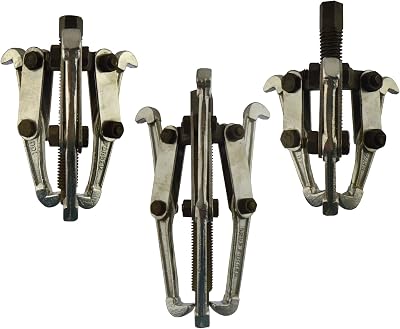 AB Tools 3pc Gear Puller Hub Bearing Removal Pulley Tool Set 3" 4" 6" Internal