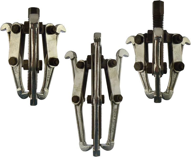 AB Tools 3pc Gear Puller Hub Bearing Removal Pulley Tool Set 3" 4" 6" Internal