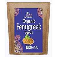 Organic Fenugreek Seeds 3 LB Bulk - Whole Methi Seeds - Non GMO & Gluten Free - by Jiva Organics