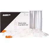 DeVilbiss 24OZ/710ML Disposable Cup and Lid Refill Kits Kit 50 - No Mesh