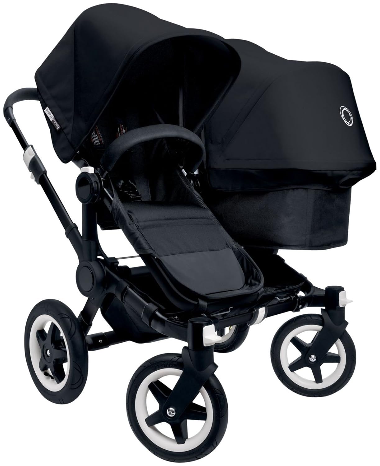 bugaboo donkey duo extension set black