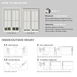 Boolegon Light Filtering Roller Shades for