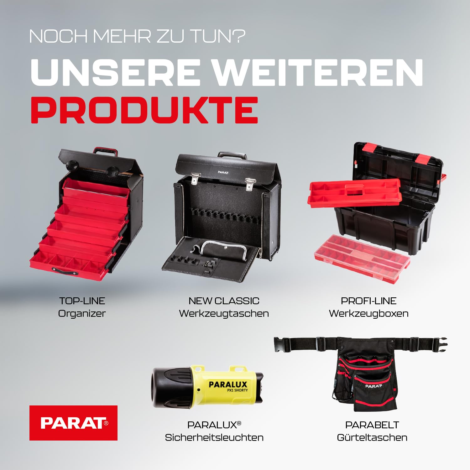 PARAT CLASSIC KingSize Roll neo CP-7 | Werkzeugkoffer leer für 60 Werkzeuge | Inkl. BASIC Roll-Up Case 8 | Rollkoffer mit CP-7 Halterungen | Bodenschale & Dokumentenfach | mit Teleskopauszug & Rollen 9