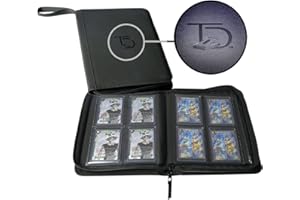 TopDeck Mini TopLoader Binder | Holds 96 Cards | 4 Pocket Trading Cards Album | Long Term Storage Binder | Side Load Sleeves | Pokemon/MTG/Yugioh/TCG Folder | Trading