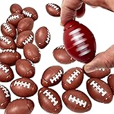 GIFTEXPRESS 25PC Football Fidget Spinner Toys, Brown Mini Football Party Favors for Kids, Game Day Party Supplies, Tailgate Event, Sport Theme Goodie Bag Stuffers, Classroom Prizes, Birthday Gifts