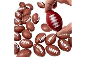 GIFTEXPRESS Football Fidget Spinners - 36 Piece Brown Color Kids 2" Party Favor Toys - Bulk Mini Foot Ball Stress Toy for Boys & Girls Birthday Gift