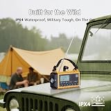 ROCAM Wind Up Solar Radio DAB/FM with 5000mAh Power Bank, SOS Light view 6