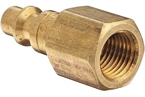 Dixon Valve & Coupling DCP20B Brass Air Chief Industrial Interchange Quick-Connect Air Hose Fitting, Plug, 1/4" Coupling x 1/4" NPT Female