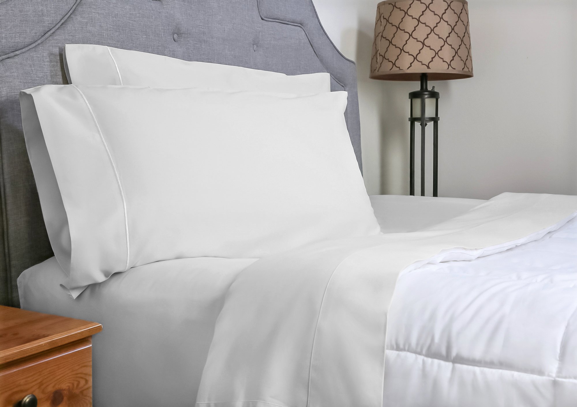 Whisper Organics Bed Sheets, Organic 100 Cotton Sheet Set, 500 Thread