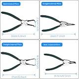 ASelected Circlip Pliers Set of 4 7in Internal External Snap Ring Pliers view 2