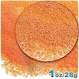 1oz = 28g Plastic Microbeads Nohole 0.6mm Opaque Phosphoric Orange