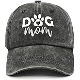 Dog Mom Gifts for Women, Dog Mom Hat, Mothers Day Christmas Birthday Gifts for Dog Lovers - Adjustable Caps
