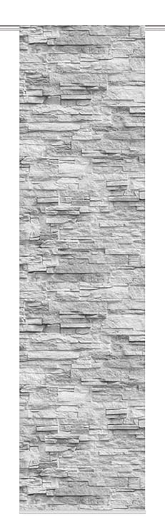 Home Fashion SCHIEBEVORHANG DEKOSTOFF Digitaldruck WALLI Stoff anthrazit, 245 x 60 cm