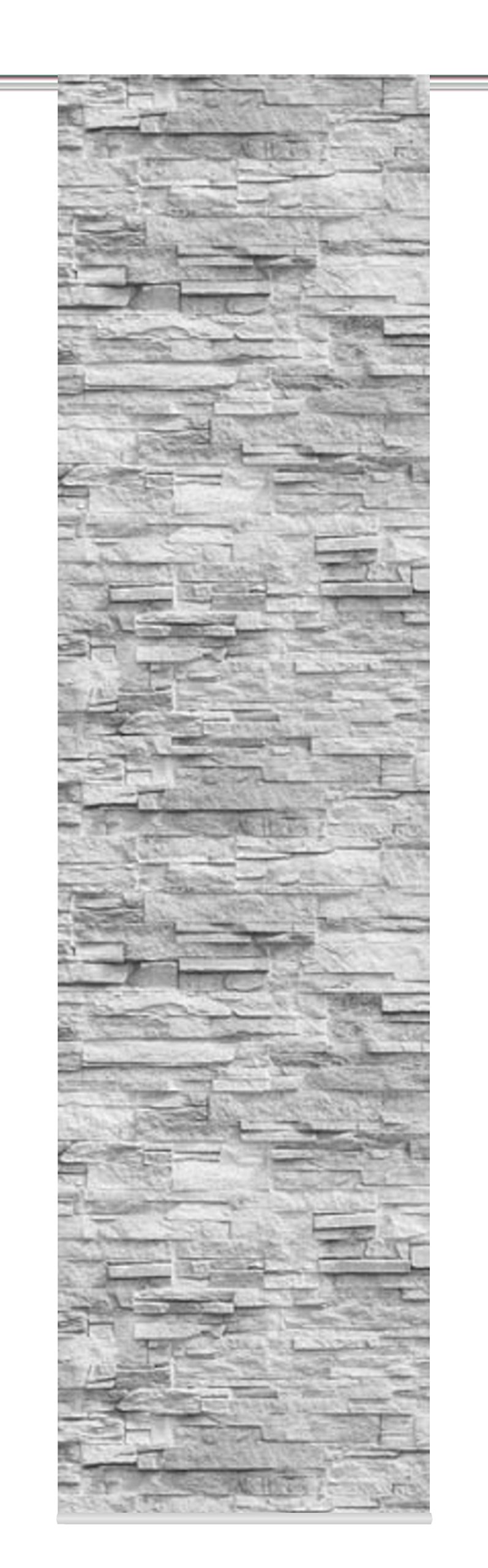 HOME FASHION Blind Panel Digital Print Decorative Fabric, Anthracite