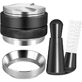 Reoszeank 51mm Espresso Accessories Kit, Distributor, Tamper, WDT, Funnel | Coffee Leveler, Espresso Distribution Tool, Dosing Funnel Set, fits Delonghi, CASABREWS and atatix 51 mm Espresso Machines