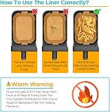 DOLAB 200 Pcs Air Fryer Liners Disposable Parchment Paper Non-Stick view 4