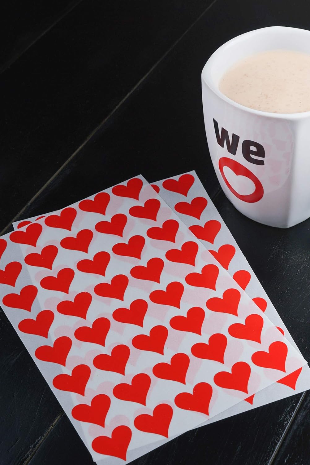 Royal Green 19MM (2CM) Red Heart Stickers Labels for Favors to Add a Decorational Touch to Your Envelopes and Stationery- 1000 Pack - Image 5