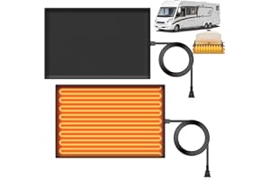 DZGKGM RV Tank Heater, RV Tank Heater Pad, 120V RV Water Holding Tank Heater for Fresh Water, Grey Water, PVC Waterproof Material with Overheat Protection Sensor (12" X 18", 2 Pack)