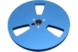 Empty Tape Reel, 1/4 7 Inch Nab Aluminum Metal Reel, Universal 3 Holes Empty Take Up Reel to Reel Small Hub, Low Noise, for F