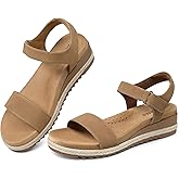 SHIBEVER Dressy Wedge Women Sandals: Espadrille Summer Casual Platform Arch Support Comfortable Walking Wedges Sandal for Womens Shoes