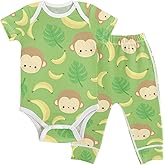 KICPOAY Baby Clothes Set Infant Bodysuits Pants Sets 0-24M For Boys Girls