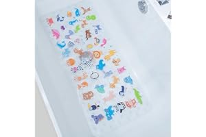 BEEHOMEE Bath Mats for Tub Kids - Large Cartoon Non-Slip Bathroom Bathtub Kid Mat for Baby Toddler Anti-Slip Shower Mats for 
