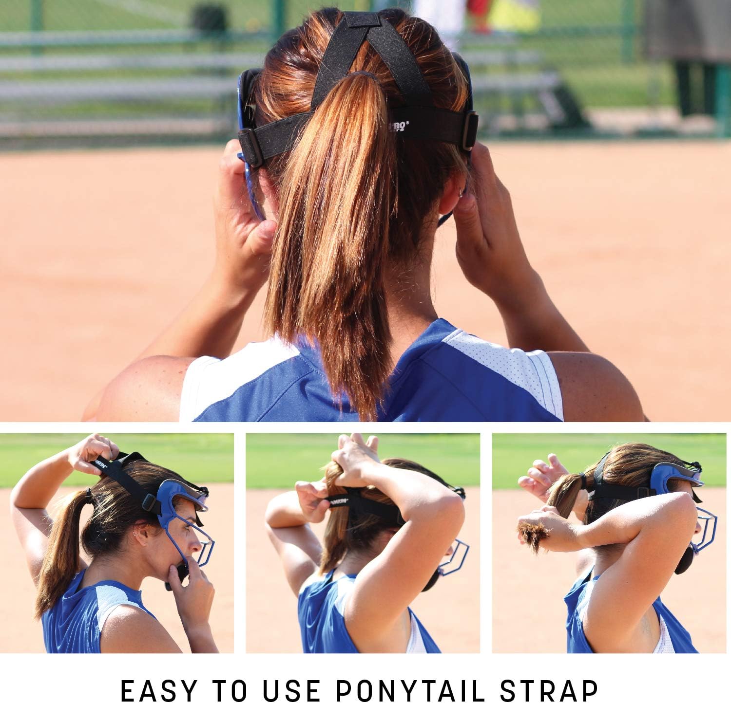 CHAMPRO Defensive Fielder Mask – Perfect for Softball, Teeball, Baseball, with sizes and colors for all ages : Sports & Outdoors